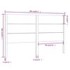 vidaXL Sänggavel svart 206x4x100 cm massiv furu