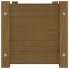 vidaXL Odlingslådor 2 st honungsbrun 60x31x31 cm massiv furu
