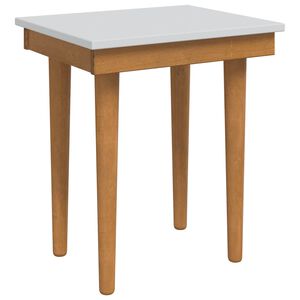 vidaxl Pall f&ouml;r Smyckebord FAUSKE Vit 40 x 33 x 45 cm Massiv furu