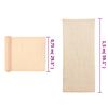 vidaXL Insynsskyddsnät HDPE beige 1,5x25 m