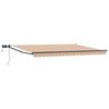 vidaXL Manuell utdragbar markis med LED-lampor 4 &times; 3 m