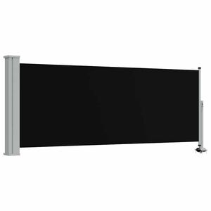 vidaXL Inf&auml;llbar sidomarkis 100 x 300 cm svart