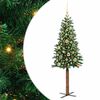 vidaXL Smal julgran Gr&ouml;n 150 cm PVC och solid furu