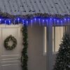 vidaXL Julbelysning 200 LEDs bl&aring; 20 m akryl PVC