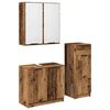 vidaXL Badrumsm&ouml;belset 3 st Gammalt tr&auml; 64,5 x 33,5 x 59 cm