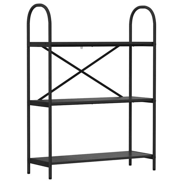 vidaXL Hyllsystem Svart Ek 80 x 30 x 109 cm Konstruerat tr&auml;