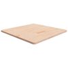 vidaXL Fyrkantig bordsskiva 80x80x2,5 cm obehandlat massiv ek