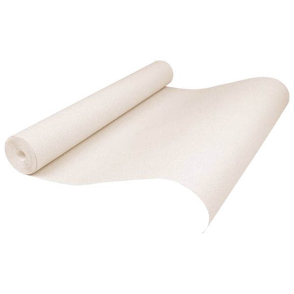 vidaXL Tapet 3D enfärgad beige 10x0,53 m non-woven tyg