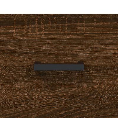 vidaXL Sängbord rökfärgad ek 40x35x47,5 cm konstruerat trä