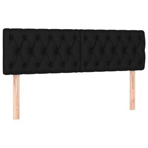 vidaXL S&auml;nggavlar svart 160x7x78/88 cm tyg