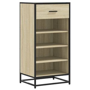 vidaXL Skohylla sonoma-ek 48x38x97,5 cm konstruerat tr&auml;