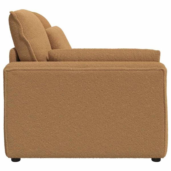 vidaXL Modulär soffa armstödsändmodul med dynor beige 100 cm