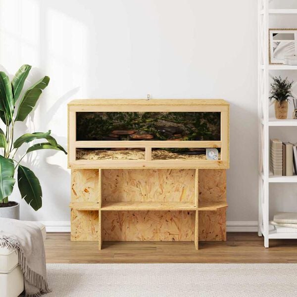 vidaXL Terrarium Brun 100 x 40 x 90 cm OSB