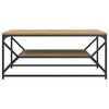 vidaXL Kaffeebord Artisan Ek 90 x 50 x 40 cm Konstruerat trä och stål