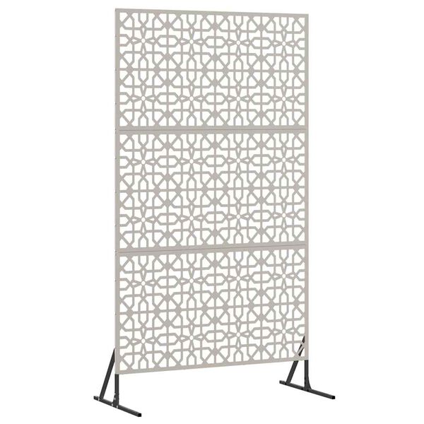 vidaXL Avsk&auml;rmningssk&auml;rm Gr&aring; 100 x 50 x 180 cm V&auml;derbest&auml;ndig st&aring;l