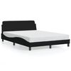 vidaXL Bed Frame "Dover" Black 120x200 cm Fabric