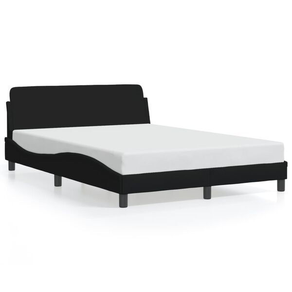 vidaXL Bed Frame "Dover" Black 120x200 cm Fabric