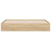 vidaXL Sängram med lådor sonoma-ek 180x200 cm konstruerat trä
