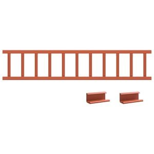 vidaXL Taksn&ouml;skydd R&ouml;d 100 x 2,5 x 20 cm St&aring;l