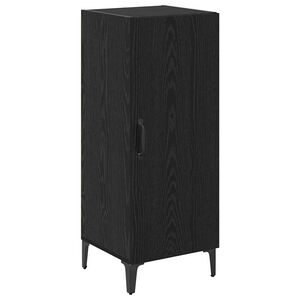 vidaXL Sideboard Svart Ek 34,5 x 34 x 90 cm Konstruerat trä