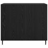 vidaXL Sideboard Svart Ek 90 x 34 x 80 cm Konstruerat tr&auml;