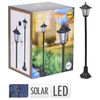 ProGarden Soldriven lyktstolpe LED 18x83 cm vit och svart
