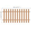 vidaXL Staket WPC 200x100 cm