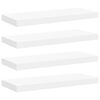 vidaXL Svävande vägghyllor 4 st vit 60x23,5x3,8 cm MDF