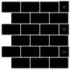 vidaXL Subwaytile 20 st Svart 30 x 30 cm Polyuretan och PET