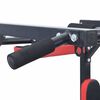 VidaXL Pull Up Bar Dip Station Svart och Röd 89 x 59 x 70 cm