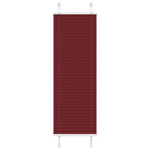 vidaXL Plisserad persienn Bordeaux r&ouml;d 45x100cm tyg bredd 44,4cm