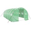 vidaXL V&auml;xthus med st&aring;lram gr&ouml;n 18 m&sup2; 6x3x2 m