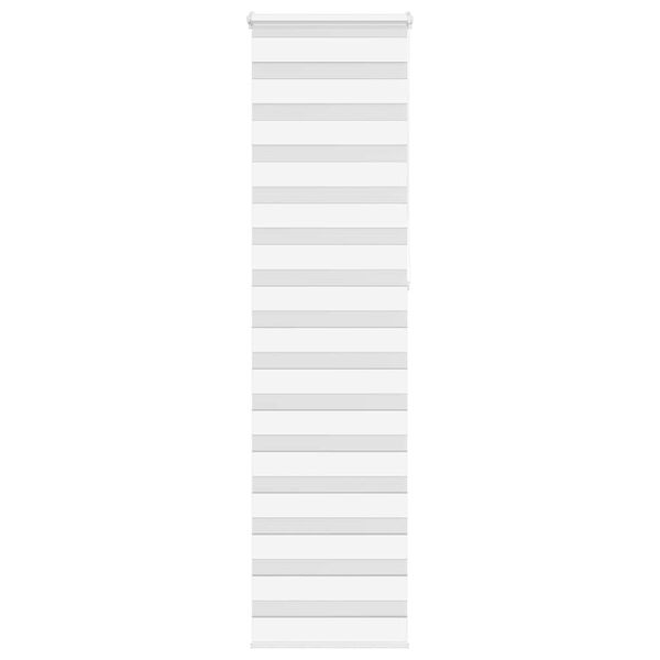 vidaXL Rullgardin zebra vit 60x230 cm tyg bredd 55,9 cm polyester
