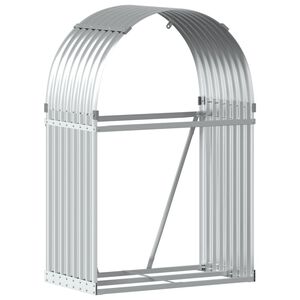 vidaXL Vedst&auml;ll silver 80x45x120 cm galvaniserat st&aring;l