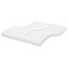 vidaXL Skummadrass vit 160x200 cm 7-zoner h&aring;rdhet 20 ILD