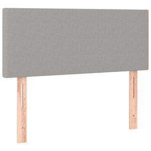 vidaXL S&auml;nggavel ljusgr&aring; 100x5x78/88 cm tyg