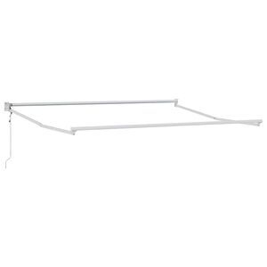 vidaXL Electric Awning Frame 3 x 2,5 m Vit Pulverlackerad aluminium