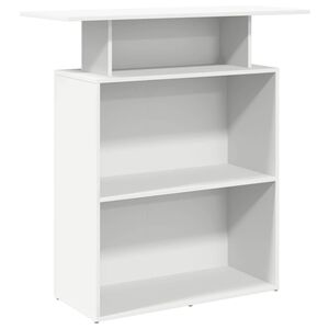 vidaXL Receptionsdisk vit 100x40x104 cm konstruerat tr&auml;