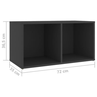 vidaXL TV-skåp 4 st grå 72x35x36,5 cm konstruerat trä