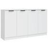 vidaXL Sk&auml;nkar 2 st vit 60x30x70 cm konstruerat tr&auml;