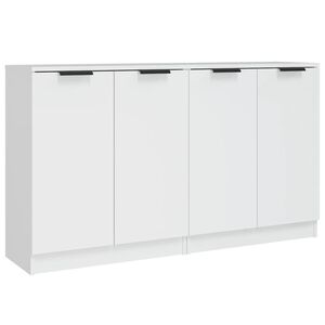 vidaXL Sk&auml;nkar 2 st vit 60x30x70 cm konstruerat tr&auml;