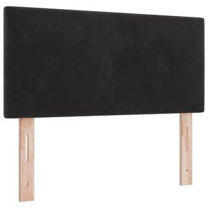 vidaXL Huvudgavel Svart 80 cm Sammet