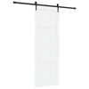 vidaXL Skjutd&ouml;rr ORKDAL Vit 83 x 232 cm Massiv furu