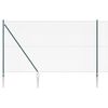 vidaXL Kedjegaller med taggar 1,5 x 25 m PVC-belagda st&aring;l Gr&ouml;n Mesh