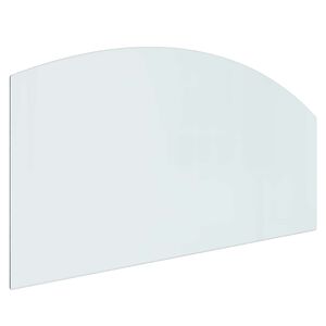vidaXL Glas eldstad platta Transparent 120 x 60 cm Glas
