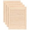 vidaXL Sk&aring;pluckor lamelldesign 4 st 61,5x49,4 cm massiv furu