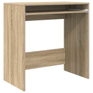 vidaXL Skrivbord Sonoma-ek Konstruerat tr&auml; 77.5 x 43 x 79 cm