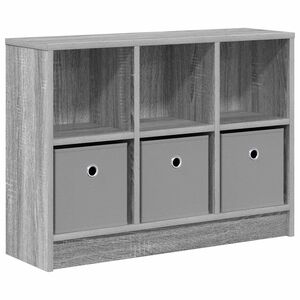 vidaXL Sideboard med l&aring;da Gr&aring; Sonoma 73,5 x 22,5 x 53,5 cm