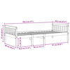 vidaXL Barnsäng utan madrass vit 90x190 cm massiv furu