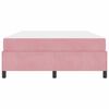 vidaXL S&auml;ngram med madrass Rosa 140 x 190 cm tyg